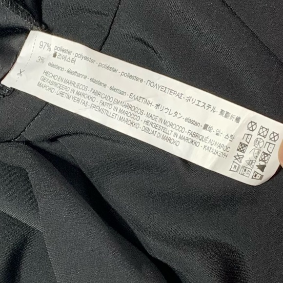 Zara Women’s Like New Black Square Tie Front Ribbon Pants Size Small - Picture 8 of 16